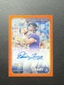 2024 Topps Chrome Auto Rc Devin Leary Orange Wave Refractor 18/25 RA-DLE