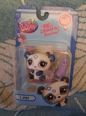 Littlest Pet Shop LPS G7 Serie 2 blau ausgefallener Panda #70 Neu in Verpackung Neu im Karton