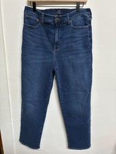 J Crew Stovepipe Women  s Size 31 Re Imagined Medium Blue Denim Jeans
