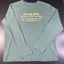 Beverly Hills Tennis Club & Pro Shop Long Sleeve Shirt - Green - Men’s Large
