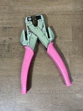 We R Memory Keepers Crop-A-Dile Hole Punch Eyelet Setter Tool Pink Handle