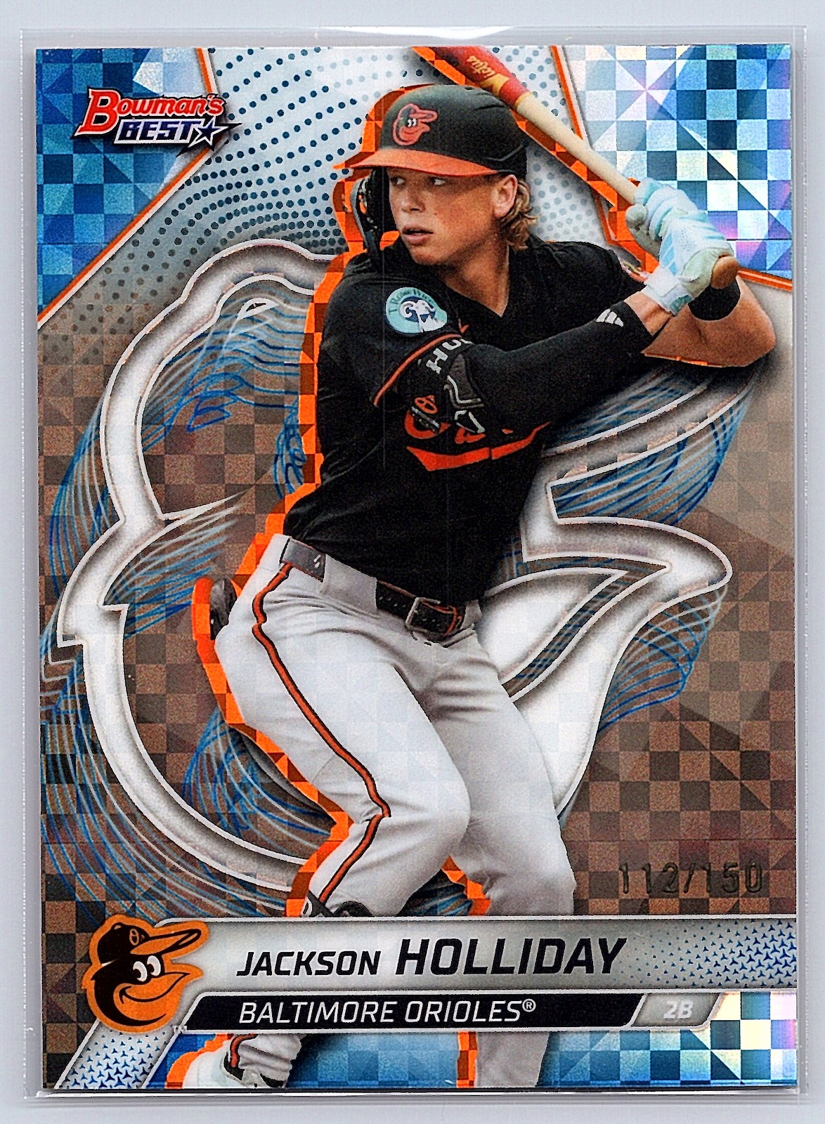 2025 Bowman's Best #32 Jackson Holliday Blue X-Fractors #/150