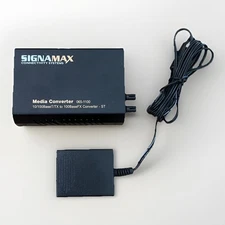 Signamax Connectivity Systems 065-1100 Switching Fiber Optic Media Converter