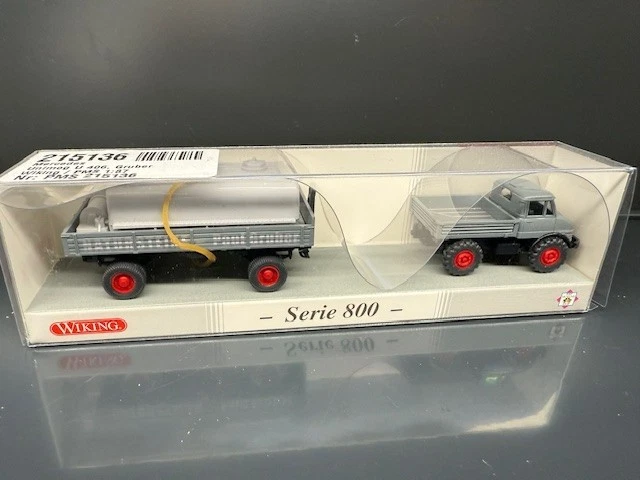 Wiking PMS 215136 Serie 800 Unimog U 406 Tankanhänger Paul Gruber 1:87 OVP H0