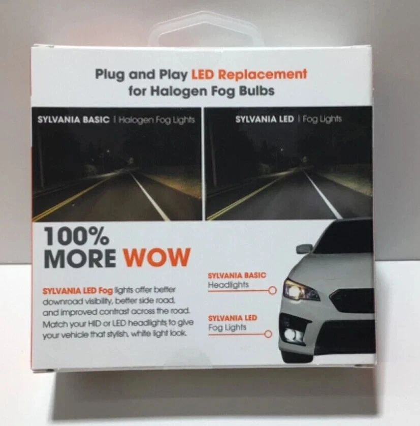 Luces antiniebla LED Sylvania y DRL 5202/2504 PS24W/PSX24W ¡NUEVO paquete de 2 bombillas! Wrangler Foto 2 de 4