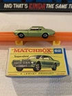 Vintage Matchbox Superfast 1970 No.62 Mercury Cougar Green w/ Box England