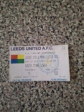 MATCH TICKET PREMIER LEAGUE LEEDS UTD V MAN UTD 27th sept 1997