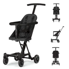 Dream On Me Lightweight and Compact Coast Rider Stroller with One Hand Black 