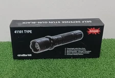 STUN Gun with Flashlight 4.9 Million Volt Rechargeable Self Defense Police New!