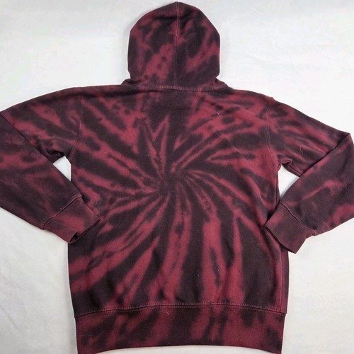 Eighty Eight Brand Pullover Hoodie Youth Size Medium Tie Dye Maroon - Picture 3 of 3