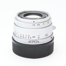Voigtlander COLOR-SKOPAR 50mm F2.2 VM Silver for Leica M mount -Near Mint- 288