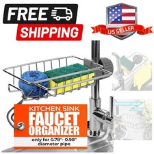 Faucet Sponge Holder for Kitchen Sink - Fits for 0.78"-0.98" Diameter Pipe St...