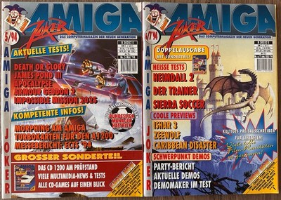 2 xAMIGA Joker 5 & 6/7-94 Das Computermagazin der neuen Generation, mit  POSTER