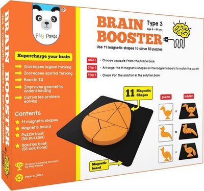 Magnetisches Puzzle Spielzeug für 6-15 Jahre | IQ Builder Spiel mit magnetischen Formen