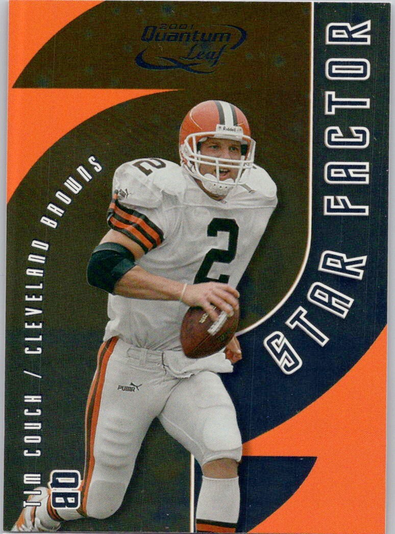 2001 Quantum Leaf Star Factor #SF-14 Tim Couch #/2000 Cleveland Browns