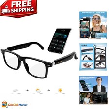 Bluetooth Smart Glasses with Photochromic Lenses & AI Assistant - Unisex Style