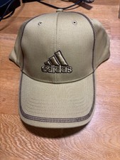 Vintage Adidas Abrams II Cap 5123708 Khaki Tan Adjustable Hat NOS Y2K