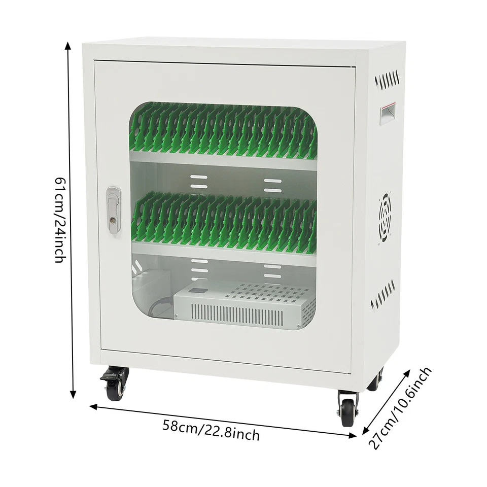 Estación de carga de 40 puertos gabinete de carga para teléfono móvil conjunto de estuche rodante recargable Foto 4 de 4