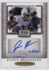 2021 Sage Premier Draft Auto Gold 63/100 Justin Henderson #A170 Auto 0q3