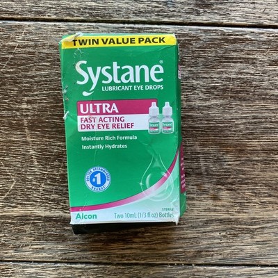 SYSTANE ULTRA Alcon Lubricant Sterile Eye Drops 2-10mL Bottles 08/28 Fast Ship