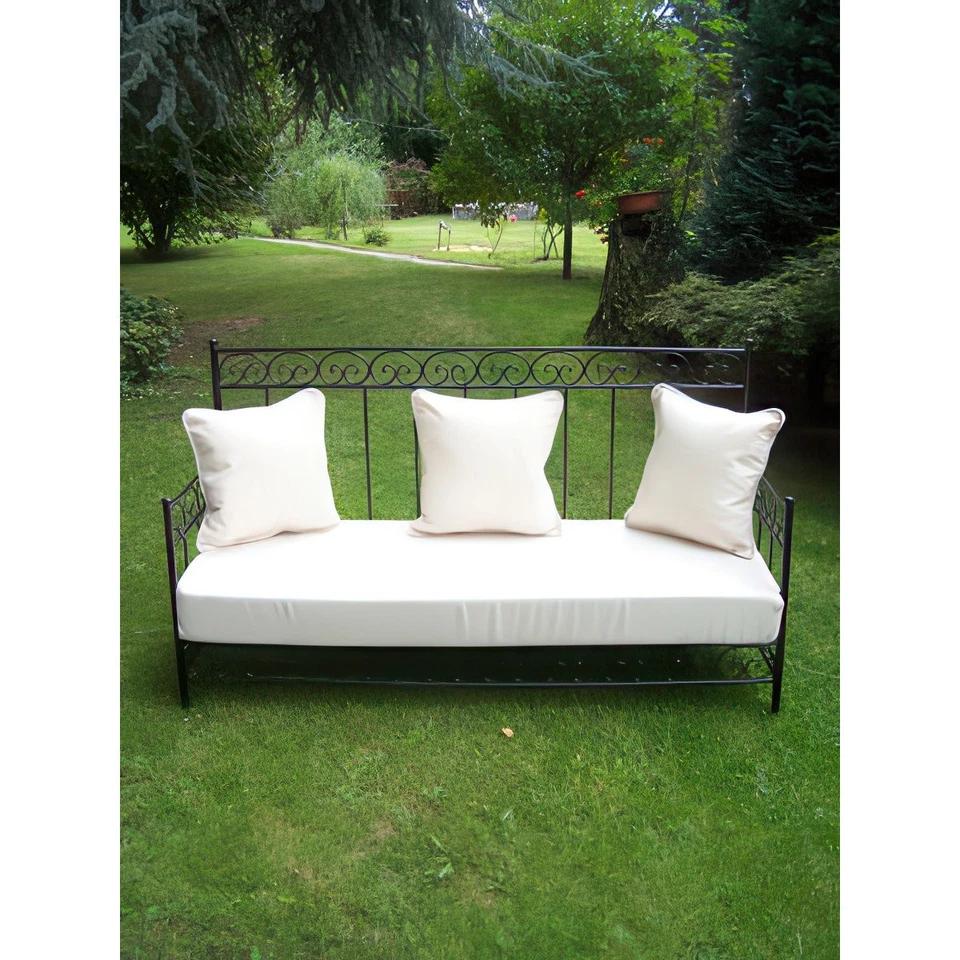 Marokkanisches Eisensofa Bilbao - Weiß - Bild 4 von 4