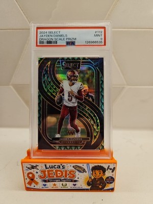 2024 Panini Select - Premier Level Jayden Daniels #112 Dragon Scale Prizm /81 RC