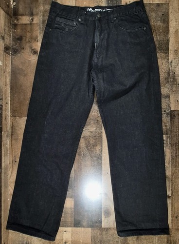 Vintage LRG Lifted Research Group Baggy Jeans Mens 36x32 Black Denim Y2K 2000s