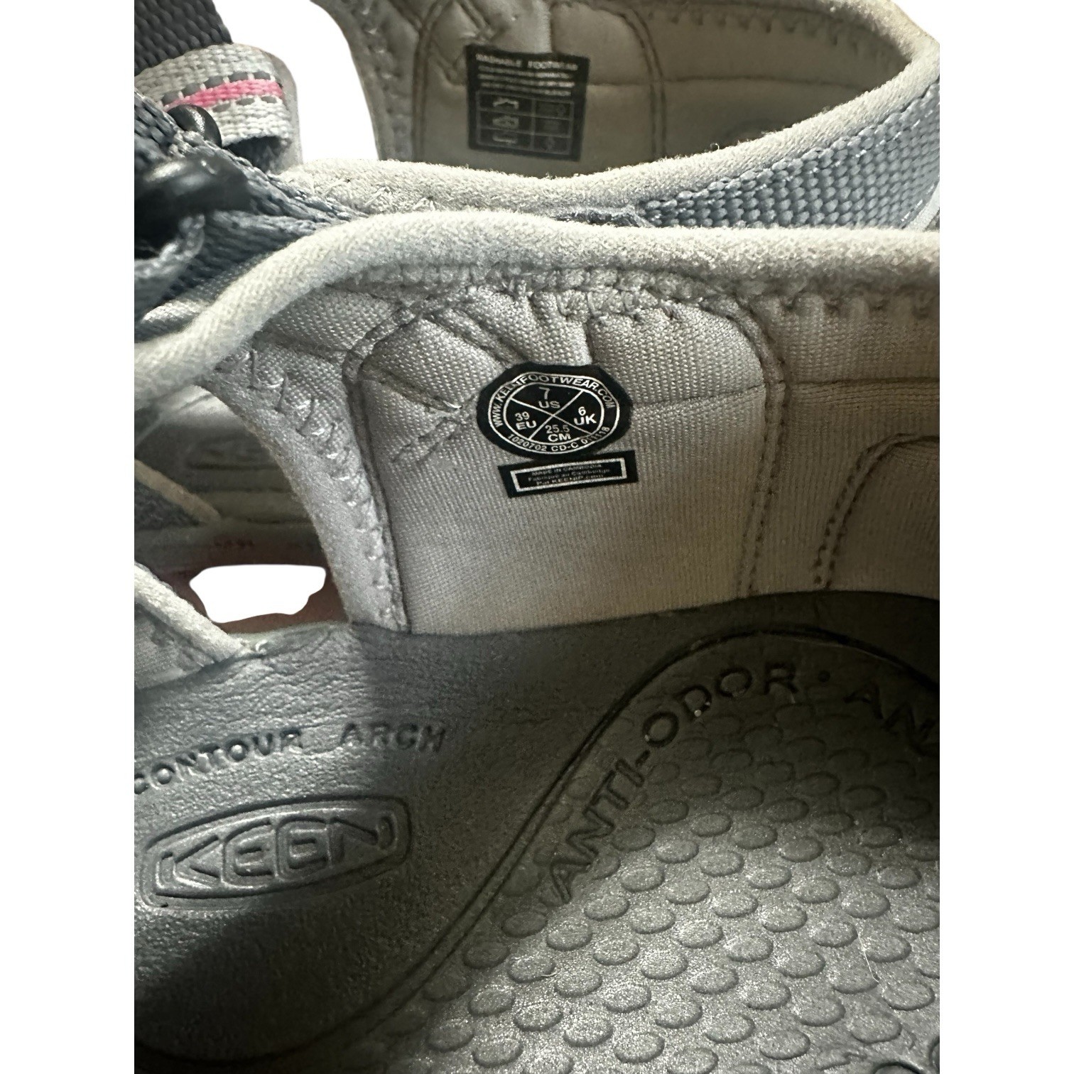 Keen Sandali Donna Scarpe Impermeabili Rosa Grigio Trail Escursionismo Sport US 7 EU 39