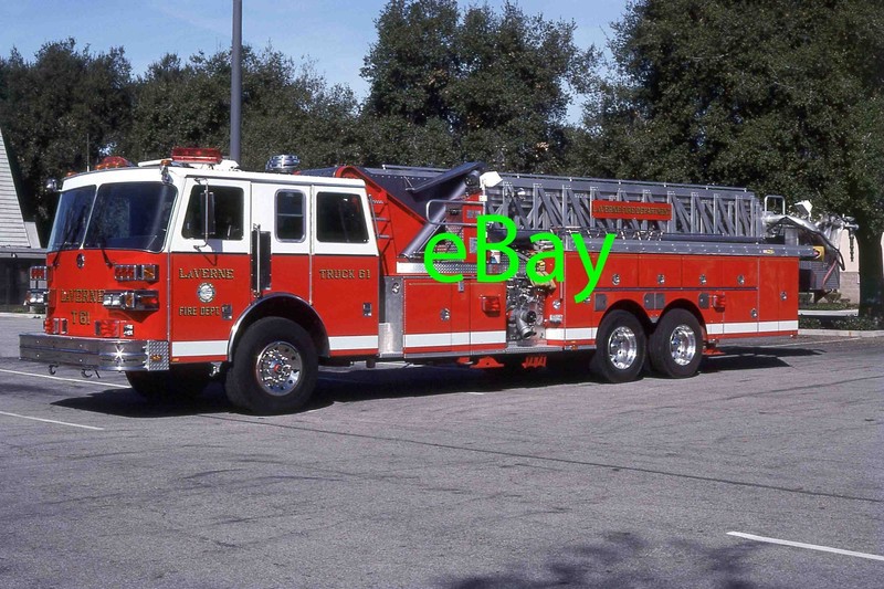 Fire Engine Photo La Verne Classic Sutphen Tower Ladder Truck Apparatus Madderom