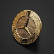 Mercedes Emblem Stern Gold f&uuml;r W117 W156 W176 W176 W217 W218 2188170116 Logo