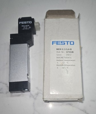 1PC NEW FESTO MEH-5/2-5.0-B 173128 Solenoid Valve MEH-5/2-5,0-B Fast shipping