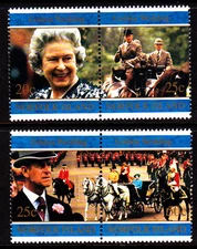 1997 Norfolk Island Golden Wedding Anniversary QEII  MUH Complete Set