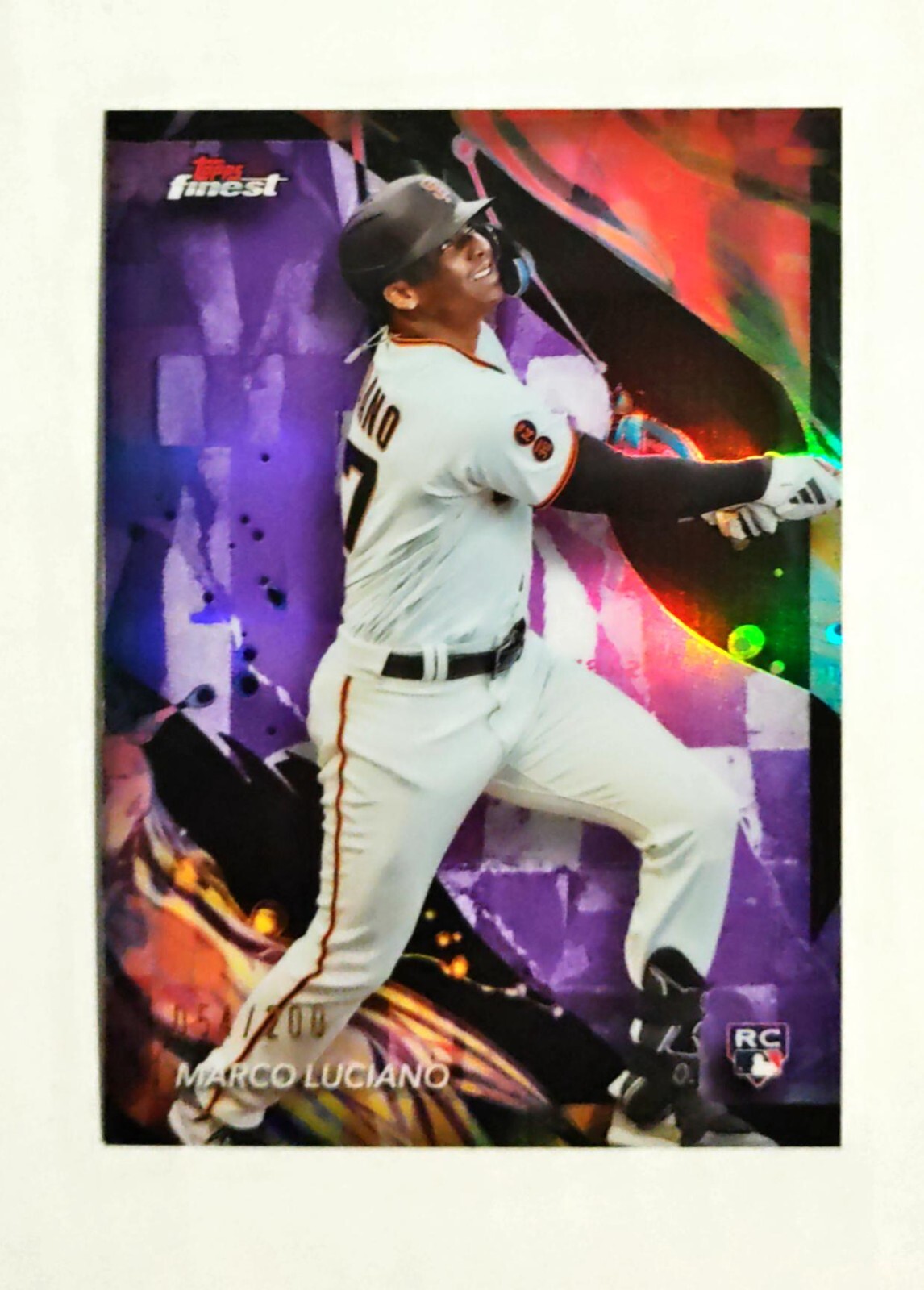 Marco Luciano 2024 Topps Finest RC #178 Rookie PURPLE REFRACTOR 054/200 z62
