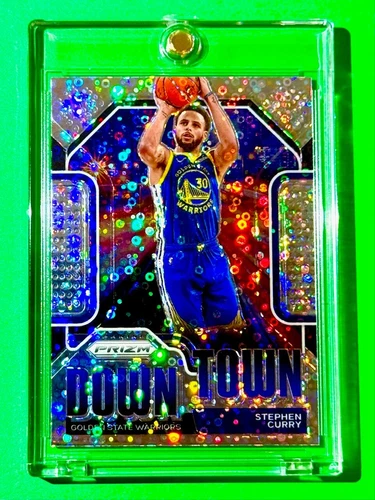 Stephen Curry RARE SILVER DISCO REFRACTOR PANINI PRIZM DOWNTOWN SP INSERT MINT!