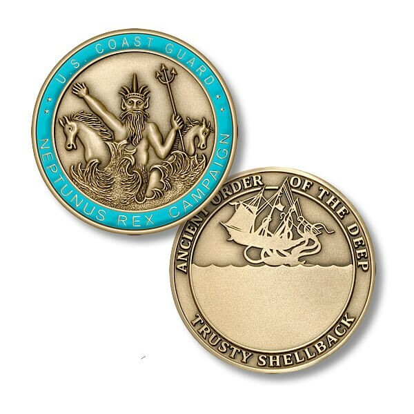 COAST GUARD TRUSTY SHELLBACK HISTORICAL CHALLENGE COIN | eBay