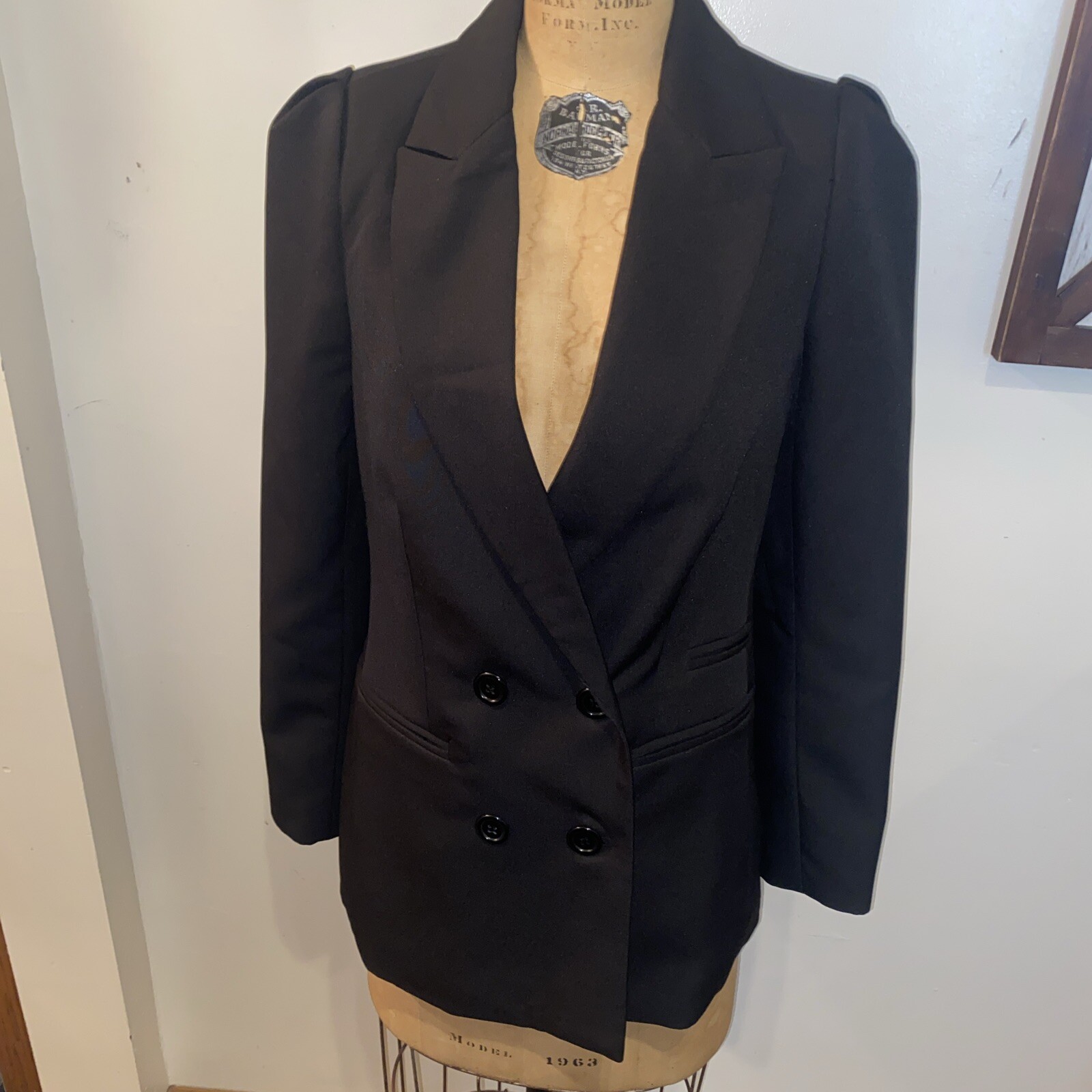 Walter Baker Blazer Jacket, Extra Small Double Br… - image 1