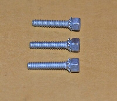 Set 3 GM Windshield Washer Wiper Motor Bolts  Head Mark of B&H 1964-1990