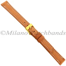 10mm Speidel Natural Western Leather Contrast Stitch SquareTip Ladies Band SHORT