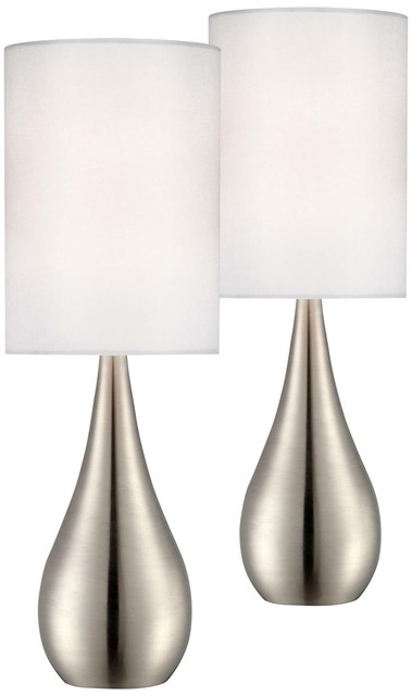 brushed metal table lamps