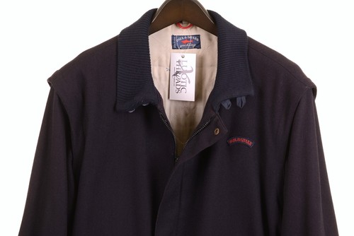 Paul & Shark Yachting Made in ITALY Blue Wool Blend Removable Sleeves Jacket XL - Picture 2 of 10