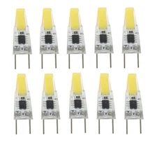 10pcs G8 G8.5 Led Bulb Puck Light COB 1505 LED Cabinet Lamp 110V 120V White