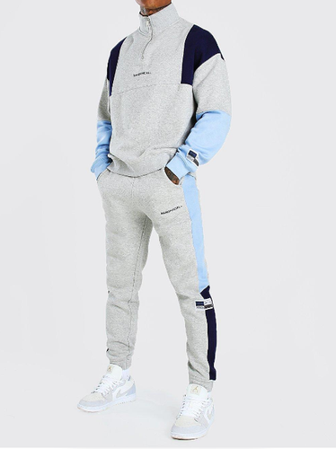 Tuta da Uomo Halfzip Imbuto Collo Giacca Cerniera Vita Elasticizzata  Palestra | eBay