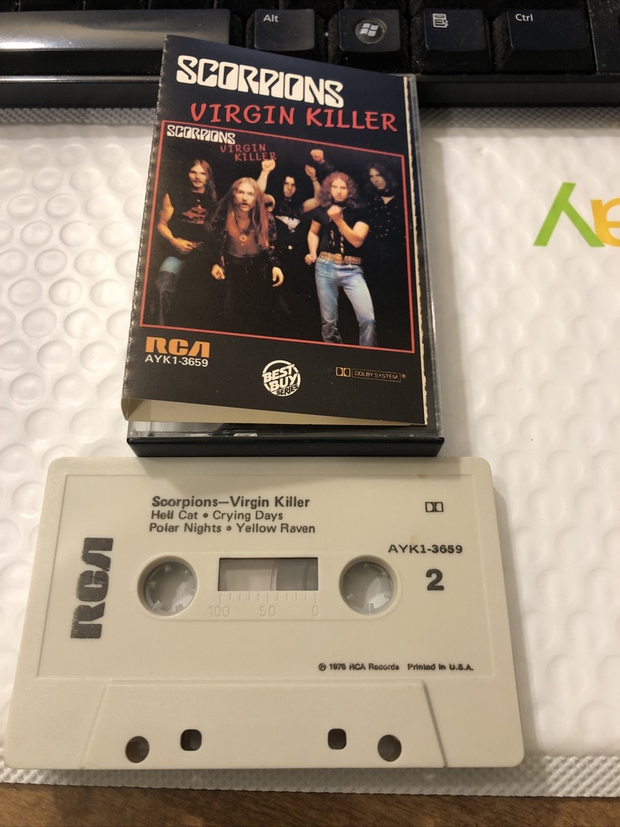 70s ROCK SCORPIONS VIRGIN KILLER RARE 1977 good cassette AYK1-3659