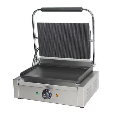 Davlex kommerzielle Panini Presse Toaster elektrischer Sandwichmaker geripptes Eisen Grill