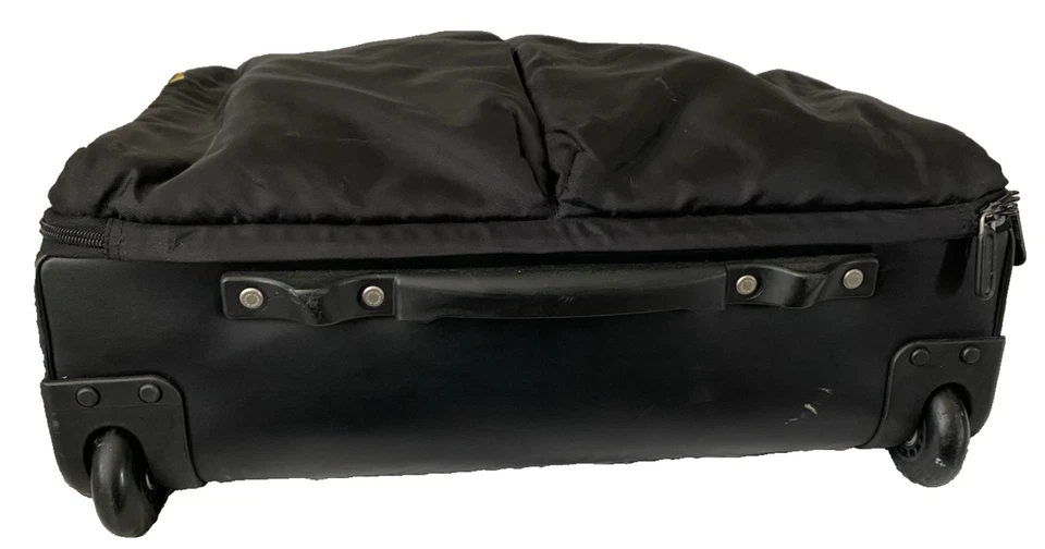 Delsey Black Rolling Telescopic Softside Luggage Bag 19.5" x 14" Carry-On - Image 2 of 4