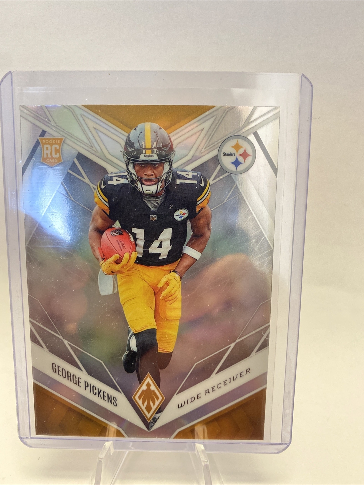2022  Panini Phoenix Silver #123 George Pickens Holo Prizm Rc Steelers