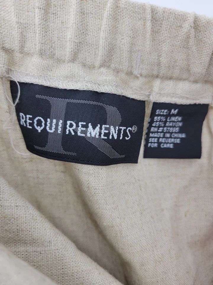 Falda midi bordada azteca de lino tostado medio vintage Requirements para mujer Foto 3 de 4