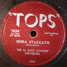Albert Sack Orchestra - Hora Staccato / Piccolino 0 Shellac, 10" Tops Records 10