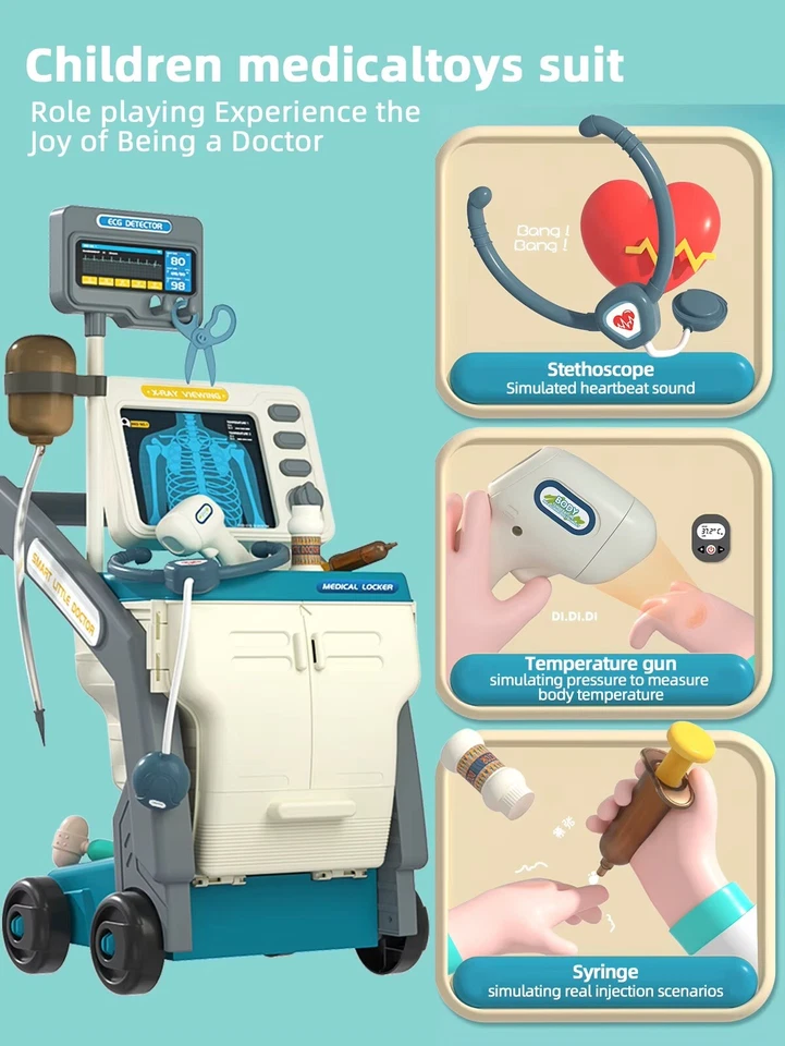 Игровой костюм для детей Little Doctor медицинская тележка доктор - Изображение 2 из 2