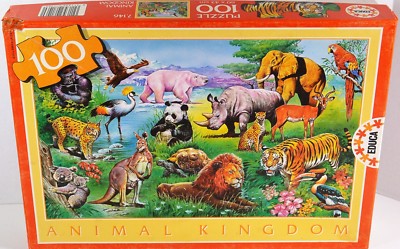 Animal Kingdom Puzzle Animals from All Over the World 100 piece Educa